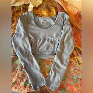 XL Light purple Aeropostale long sleeve corset crop top